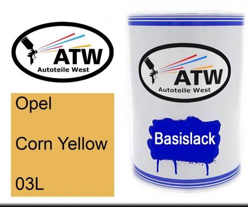 Opel, Corn Yellow, 03L: 500ml Lackdose, von ATW Autoteile West.
